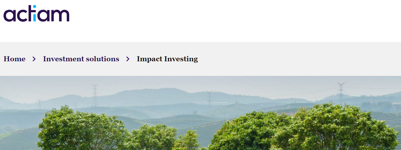 Featured Impact Investor: ACTIAM