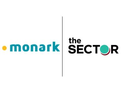monark and the sector logos side by side, partnership